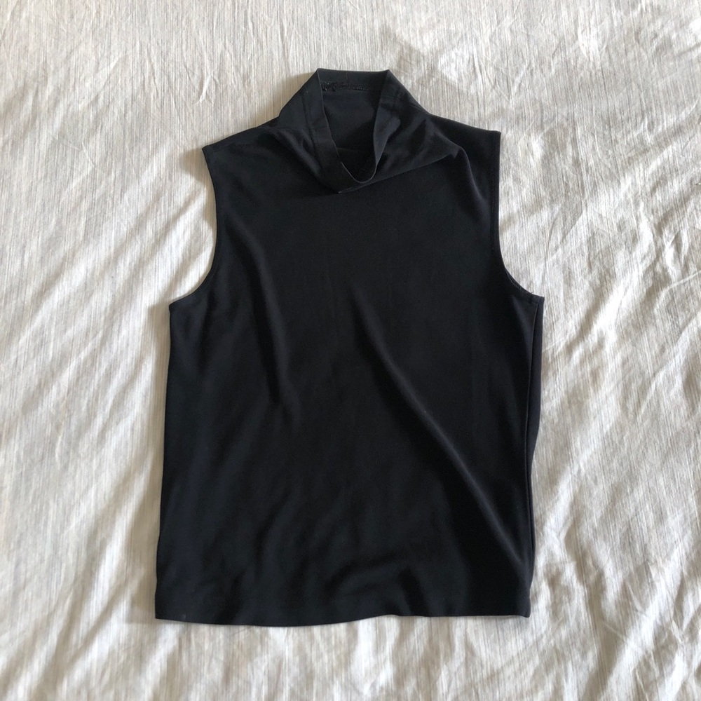 Black Mock Turtleneck Shirt